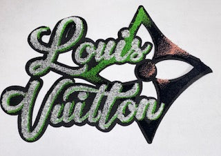 LV Designer Words Cloth Iron On